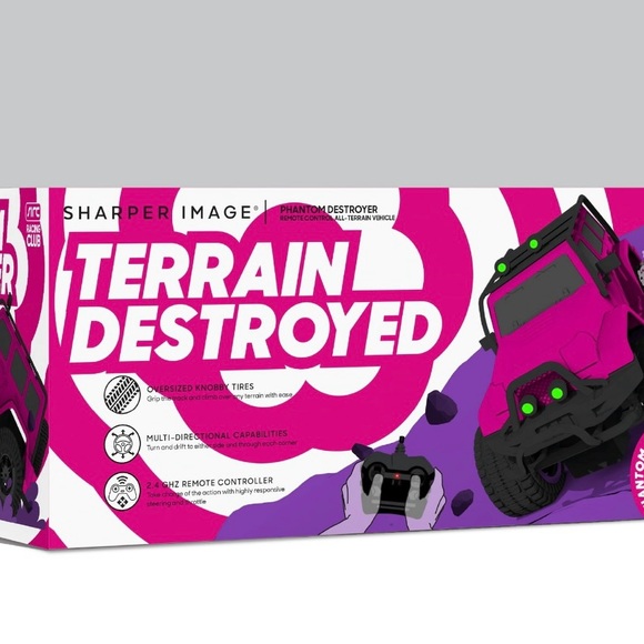 RC All-Terrain Phantom Destroyer Toy Car, Off Road Action Rugged Roll Bar Design - Picture 5 of 9